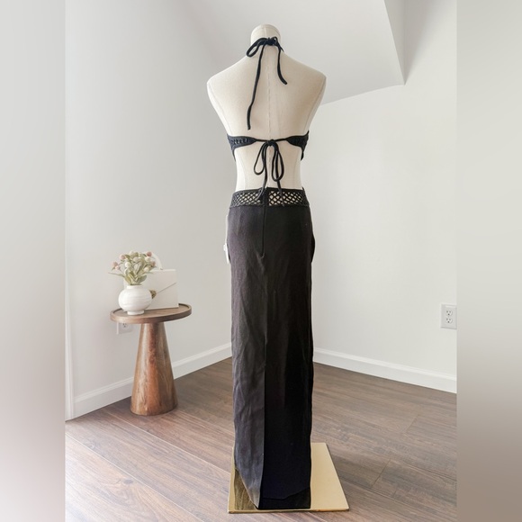 Staud Jacqueline Flower Mesh Column Dress - Picture 7 of 11